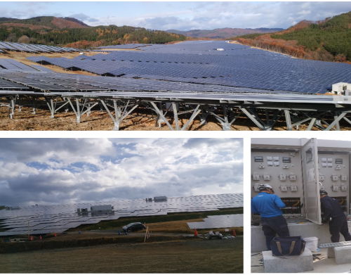 メガソーラーの写真